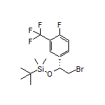 (R)-[2-Bromo-1-[4-fluoro-3-(trifluoromethyl)phenyl]ethoxy](tert-butyl)dimethylsilane