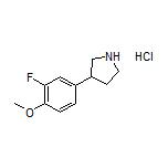 3-(3-Fluoro-4-methoxyphenyl)pyrrolidine Hydrochloride