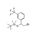 [2-Bromo-1-[3-(trifluoromethyl)phenyl]ethoxy](tert-butyl)dimethylsilane