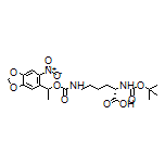 (2S)-2-(Boc-amino)-6-[[[1-(6-nitrobenzo[d][1,3]dioxol-5-yl)ethoxy]carbonyl]amino]hexanoic Acid