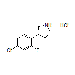 3-(4-Chloro-2-fluorophenyl)pyrrolidine Hydrochloride