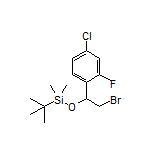 [2-Bromo-1-(4-chloro-2-fluorophenyl)ethoxy](tert-butyl)dimethylsilane