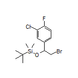 [2-Bromo-1-(3-chloro-4-fluorophenyl)ethoxy](tert-butyl)dimethylsilane