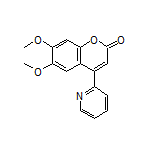 6,7-Dimethoxy-4-(pyridin-2-yl)-2H-chromen-2-one