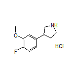 3-(4-Fluoro-3-methoxyphenyl)pyrrolidine Hydrochloride