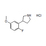 3-(2-Fluoro-5-methoxyphenyl)pyrrolidine Hydrochloride