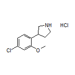 3-(4-Chloro-2-methoxyphenyl)pyrrolidine Hydrochloride