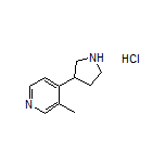 3-Methyl-4-(pyrrolidin-3-yl)pyridine Hydrochloride