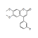 4-(3-Fluorophenyl)-6,7-dimethoxy-2H-chromen-2-one