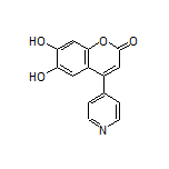 6,7-Dihydroxy-4-(pyridin-4-yl)-2H-chromen-2-one