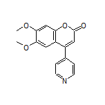 6,7-Dimethoxy-4-(pyridin-4-yl)-2H-chromen-2-one