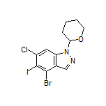 4-Bromo-6-chloro-5-iodo-1-(tetrahydro-2H-pyran-2-yl)-1H-indazole