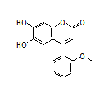 6,7-Dihydroxy-4-(2-methoxy-4-methylphenyl)-2H-chromen-2-one