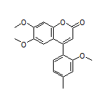 6,7-Dimethoxy-4-(2-methoxy-4-methylphenyl)-2H-chromen-2-one