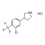 3-[3-Chloro-4-(trifluoromethyl)phenyl]pyrrolidine Hydrochloride