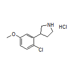 3-(2-Chloro-5-methoxyphenyl)pyrrolidine Hydrochloride