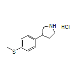 3-[4-(Methylthio)phenyl]pyrrolidine Hydrochloride