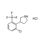 3-[2-Chloro-6-(trifluoromethyl)phenyl]pyrrolidine Hydrochloride