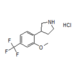 3-[2-Methoxy-4-(trifluoromethyl)phenyl]pyrrolidine Hydrochloride