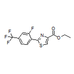 Ethyl 2-[2-Fluoro-4-(trifluoromethyl)phenyl]thiazole-4-carboxylate