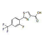 2-[2-Fluoro-4-(trifluoromethyl)phenyl]thiazole-4-carboxylic Acid