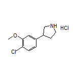 3-(4-Chloro-3-methoxyphenyl)pyrrolidine Hydrochloride