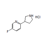 5-Fluoro-2-(pyrrolidin-3-yl)pyridine Hydrochloride