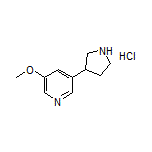 3-Methoxy-5-(pyrrolidin-3-yl)pyridine Hydrochloride