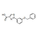 2-[3-(Benzyloxy)phenyl]thiazole-4-carboxylic Acid