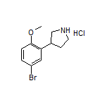 3-(5-Bromo-2-methoxyphenyl)pyrrolidine Hydrochloride