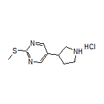 2-(Methylthio)-5-(pyrrolidin-3-yl)pyrimidine Hydrochloride