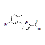 2-(5-Bromo-2-methylphenyl)thiazole-4-carboxylic Acid