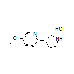 5-Methoxy-2-(pyrrolidin-3-yl)pyridine Hydrochloride