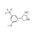 3-[3-Methoxy-5-(trifluoromethyl)phenyl]pyrrolidine Hydrochloride