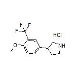 3-[4-Methoxy-3-(trifluoromethyl)phenyl]pyrrolidine Hydrochloride