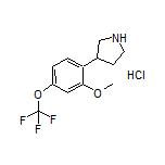 3-[2-Methoxy-4-(trifluoromethoxy)phenyl]pyrrolidine Hydrochloride