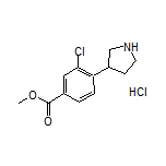 Methyl 3-Chloro-4-(pyrrolidin-3-yl)benzoate Hydrochloride