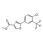 Methyl 2-[4-Chloro-3-(trifluoromethyl)phenyl]thiazole-4-carboxylate