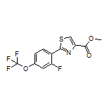 Methyl 2-[2-Fluoro-4-(trifluoromethoxy)phenyl]thiazole-4-carboxylate