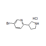 5-Bromo-2-(3-pyrrolidinyl)pyridine Hydrochloride