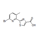 2-(6-Bromo-3-methylpyridin-2-yl)thiazole-4-carboxylic Acid