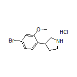 3-(4-Bromo-2-methoxyphenyl)pyrrolidine Hydrochloride