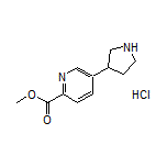 Methyl 5-(3-Pyrrolidinyl)pyridine-2-carboxylate Hydrochloride