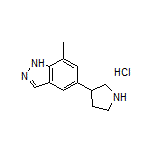 7-Methyl-5-(pyrrolidin-3-yl)-1H-indazole Hydrochloride