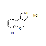 3-(3-Chloro-2-methoxyphenyl)pyrrolidine Hydrochloride