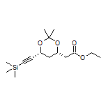 Ethyl 2-[(4S,6R)-2,2-Dimethyl-6-[(trimethylsilyl)ethynyl]-1,3-dioxan-4-yl]acetate