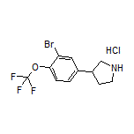 3-[3-Bromo-4-(trifluoromethoxy)phenyl]pyrrolidine Hydrochloride