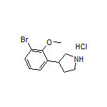 3-(3-Bromo-2-methoxyphenyl)pyrrolidine Hydrochloride