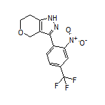 3-[2-Nitro-4-(trifluoromethyl)phenyl]-1,4,6,7-tetrahydropyrano[4,3-c]pyrazole