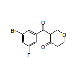 3-(3-Bromo-5-fluorobenzoyl)dihydro-2H-pyran-4(3H)-one